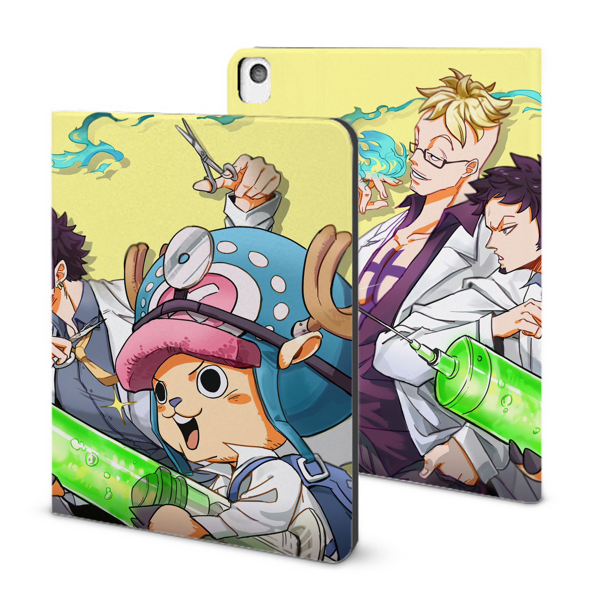 （画像用） ワンピース ONE PIECE IPadケース ペンホルダー付き ブックスタイルデザイン